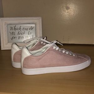 Pink Suede Shoes. Size 7. NEVER WORN. H&M.